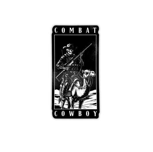 "COMBAT COWBOY" STICKER 2