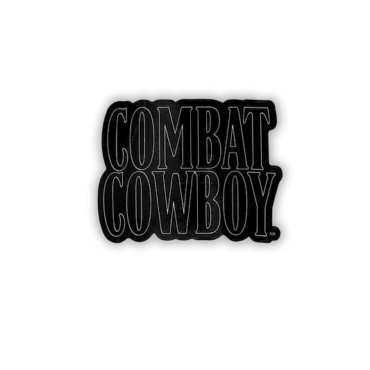 "COMBAT COWBOY" STICKER 1
