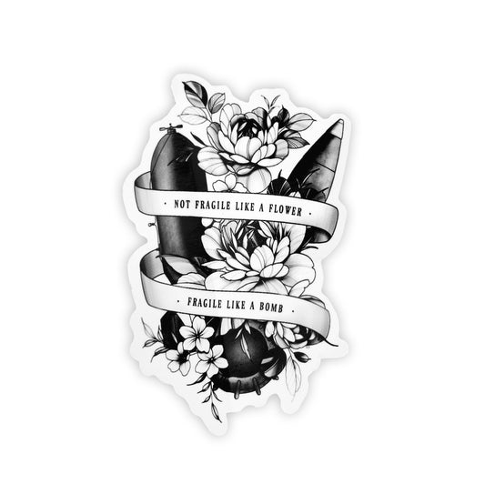 "FRAGILE" STICKER